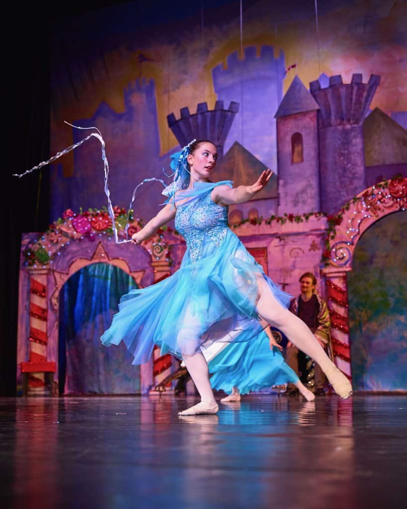 Talli Dalke dances in the 2023 Homer Alaska Nutcracker Ballet